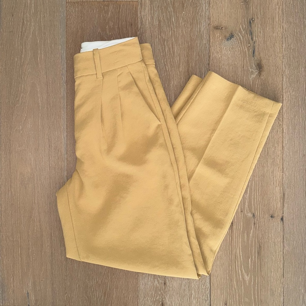 Aritzia Wilfred effortless pants tan